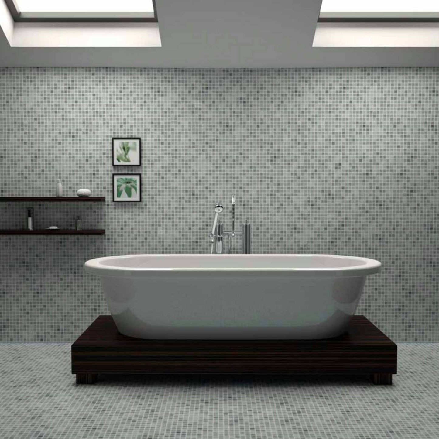 Glass Mosaic BRUMAS BR-4001 GRIS OSCURO