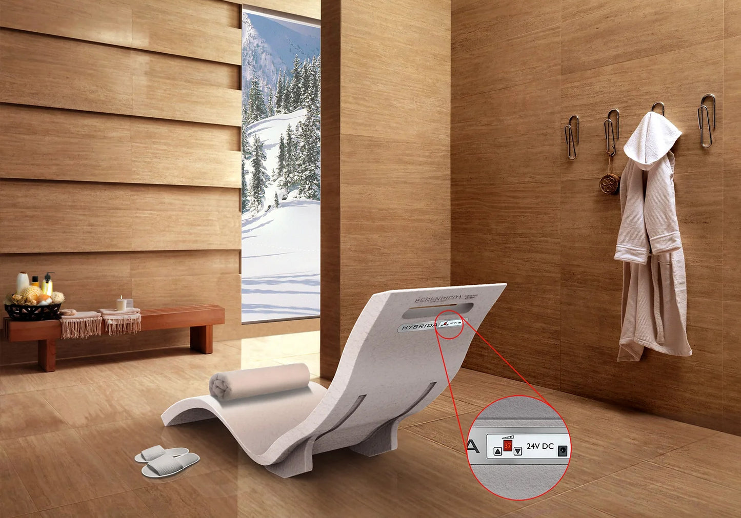 CHAISE LOUNGE "HEATED SERENDIPITY HYBRIDA"