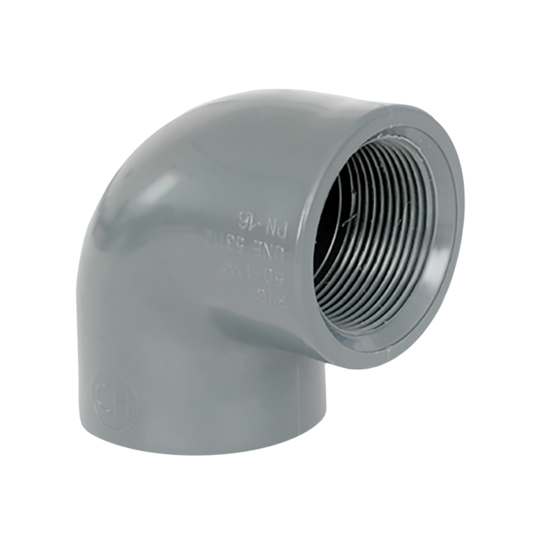 Koleno 90° PVC-U, na lepljenje/unutrašnji navoj, Coraplax