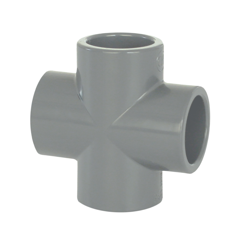 Cross PVC-U, PN16, Solvent Socket, Coraplax