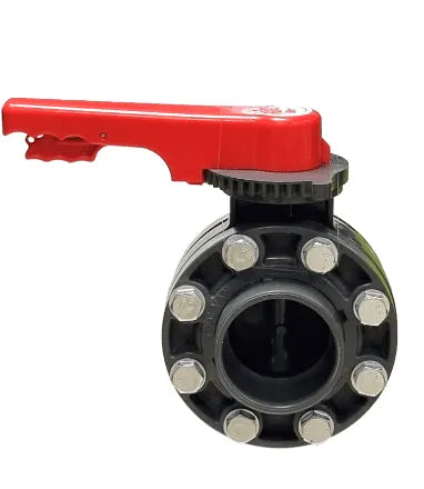 Butterfly Valve, PVC-U, with Flange Kit, EPDM, Coraplax