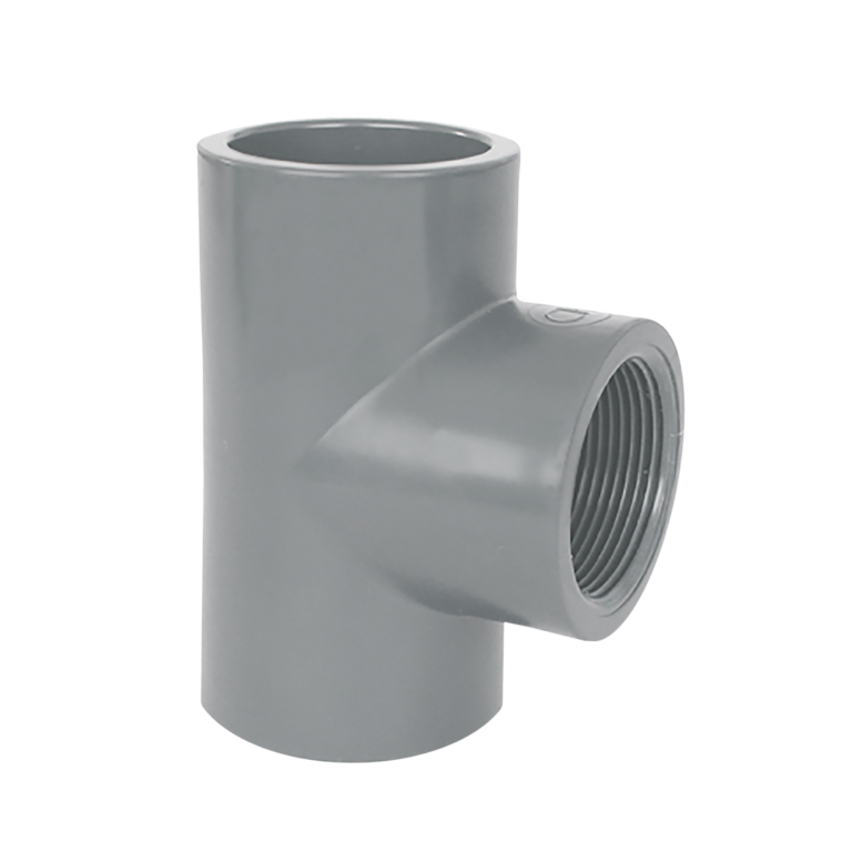 Mixed Tee 90° PVC-U, PN16, solvent socket/Female Thread, Coraplax