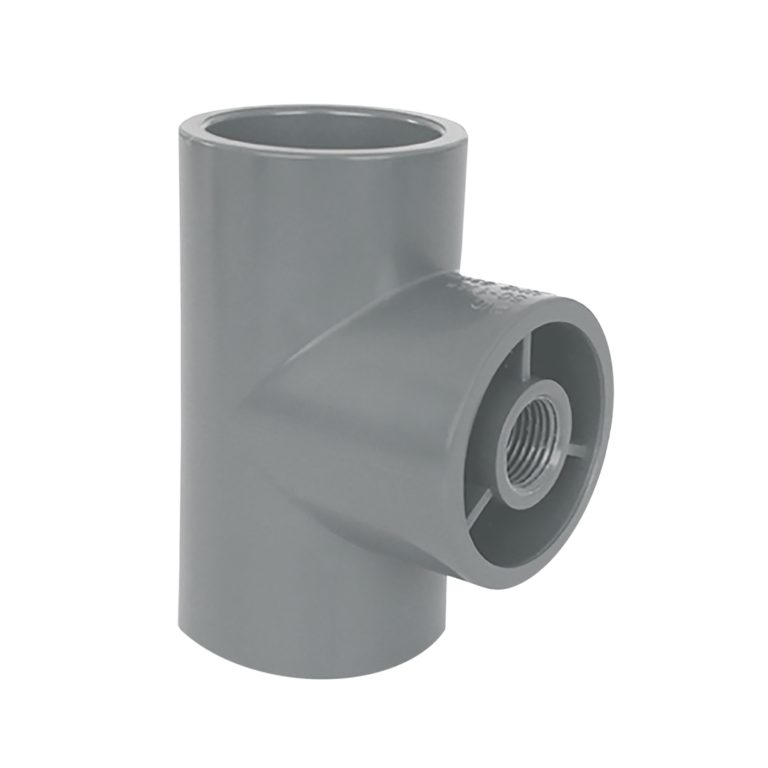 Reducing Mixed Tee 90° PVC-U, PN16, solvent socket/Female Thread, Coraplax