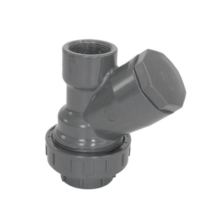 Ventil nepovratni Y, PVC-U, na lepljenje, EPDM, PN16, Coraplax