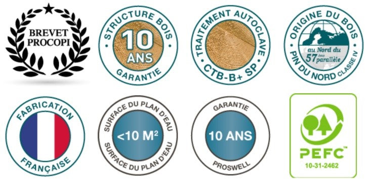 BWT URBAN POOL XL 6,50 m X 3,50 m, with automatic cover