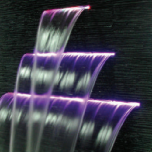 WALL WATERFALL 600X150 MM WITH LED LIGHT AND CONTROL
