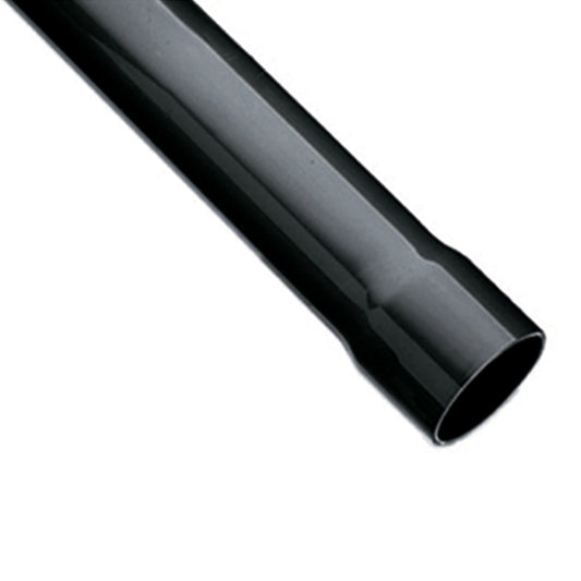 PVC-u Pipe, grey with socket, 5m, Praher