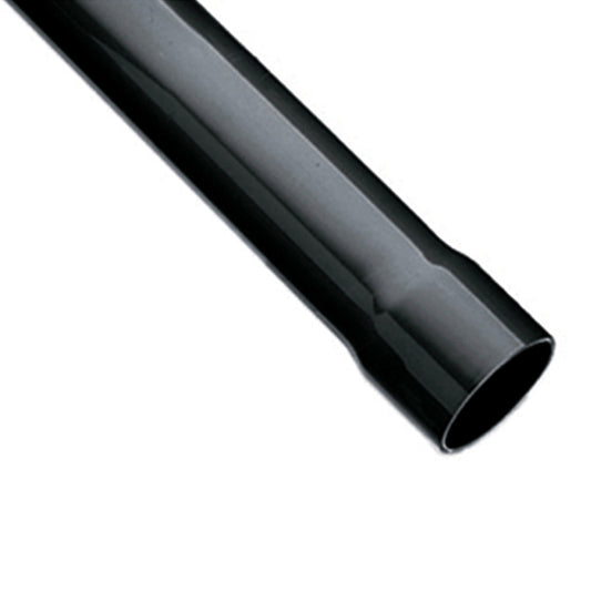 PVC-u Pipe, grey with socket, 3m PN10 Praher